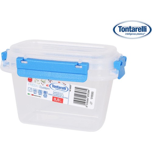 Fresh System Transparent Rectangular Lunch Box 0.5L