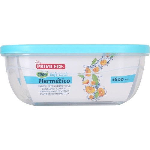 1600ml Softlock Hermetic Square Container