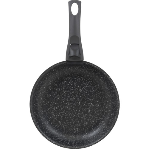 Set of 2 Click and Cook Frying Pans 24 + 28 cm Black