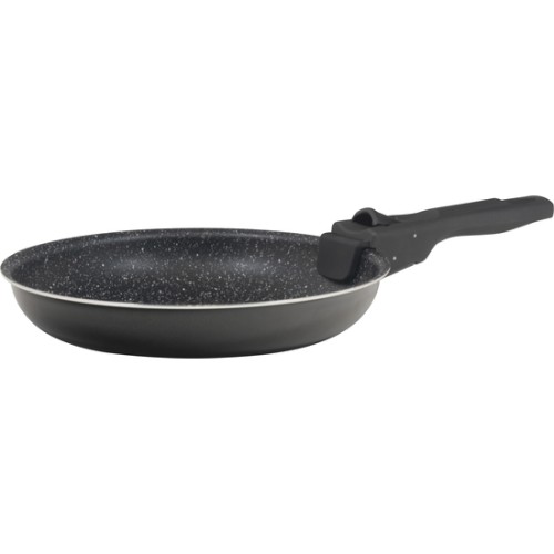 Set of 2 Click and Cook Frying Pans 24 + 28 cm Black