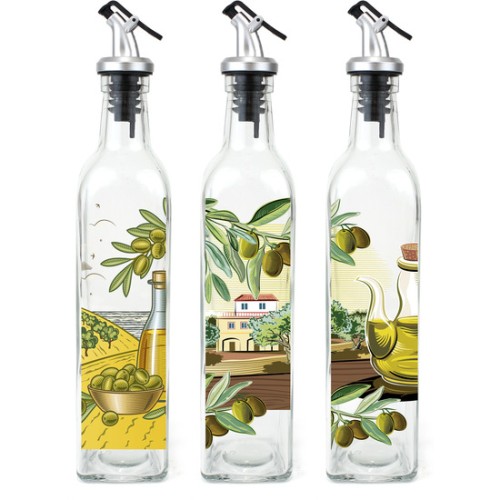 Aceitera de Vidrio 500ml con Tapón