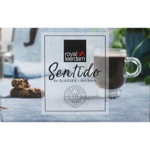 Set of 6 'Sentido' Espresso Cups 8cl