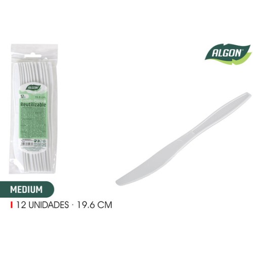 Set of 12 Medium Knives 19.6cm Algon