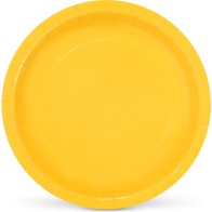Set de 10 Platos de Cartón Amarillos Soja20 Algon