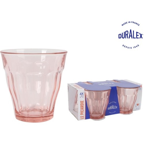Set of 4 Rose Picardie Glasses 25cl