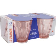 Set of 4 Rose Picardie Glasses 25cl