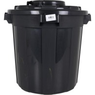 Cubo Basura 50L Con Tapa y Anclaje Hop