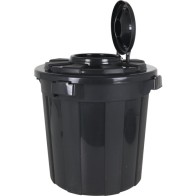 Cubo Basura 50L Con Tapa y Anclaje Hop