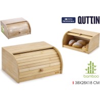 Quttin Bamboo Bread Basket with Shutter 38x28x18cm