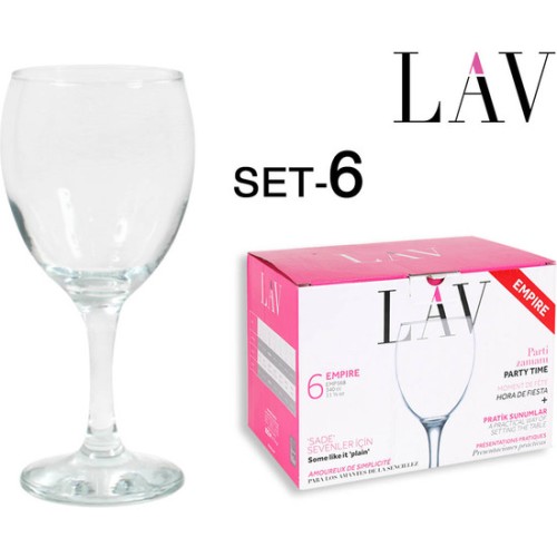 Set of 6 Empire Water Goblets 340cc