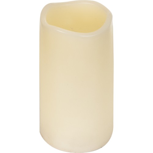 Medium Ivory Cylindrical LED Candle