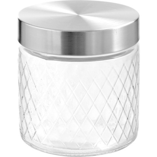 830ml Glass Jar with Steel Lid Relief Anna