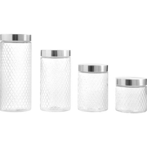 830ml Glass Jar with Steel Lid Relief Anna
