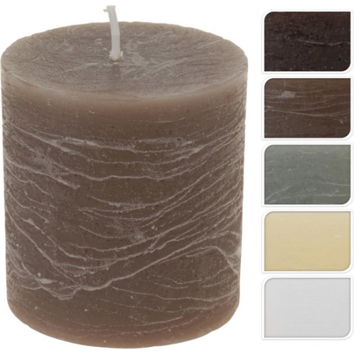 Small Rustic Candle Ash Gray
