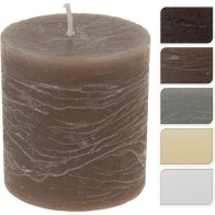 Small Rustic Candle Ash Gray