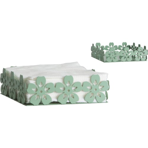 Servilletero Flores Verde