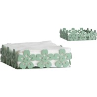 Green Floral Napkin Holder