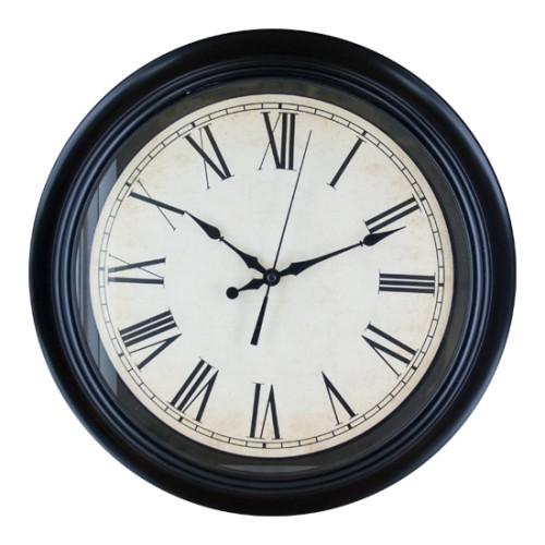 Reloj Redondo Negro