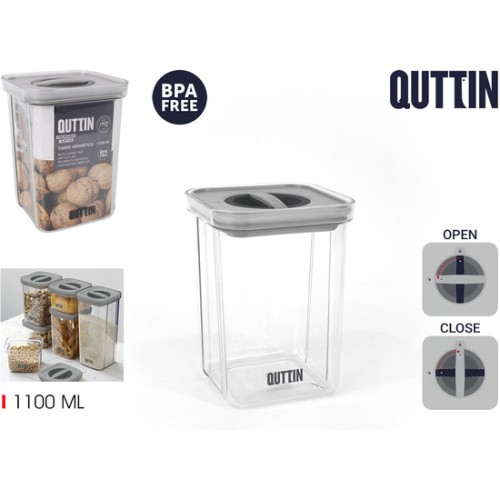 Hermetic PET Jar 1100ml by Quttin