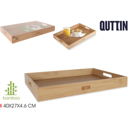 Bamboo Tray 40x27x4.6cm Quttin - Stylish & Durable