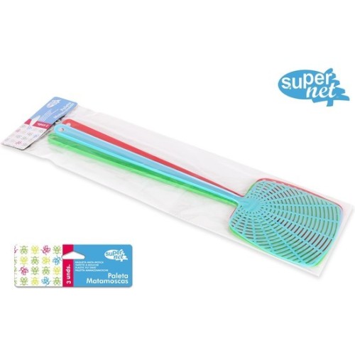 Practical Set of 3 Fly Swatters 44.5x12.5cm