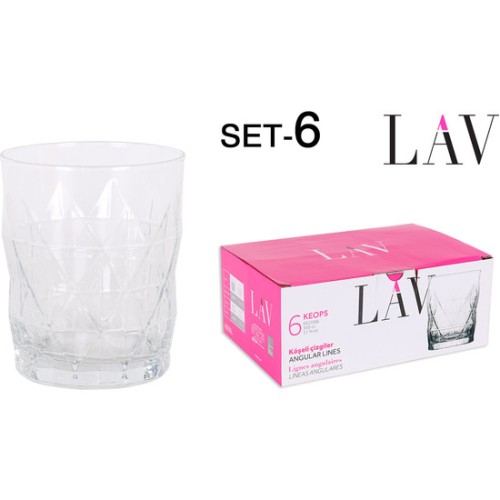 Set of 6 Glasses 345cc Keops
