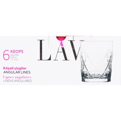 Set 6 Vasos 345cc Keops