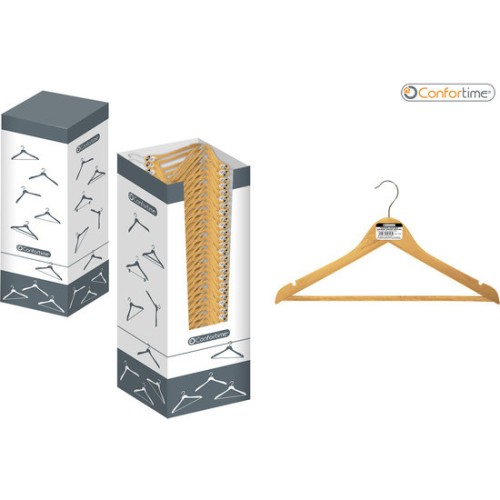 Wooden Hanger 43.5x23cm Confortime - 1 Unit
