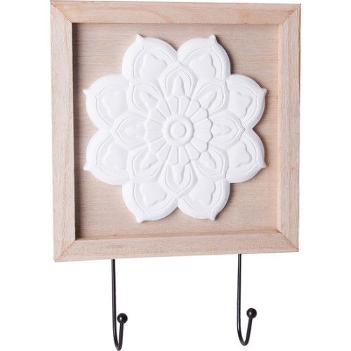 Flower Hook Hanger with 2 Hooks DM