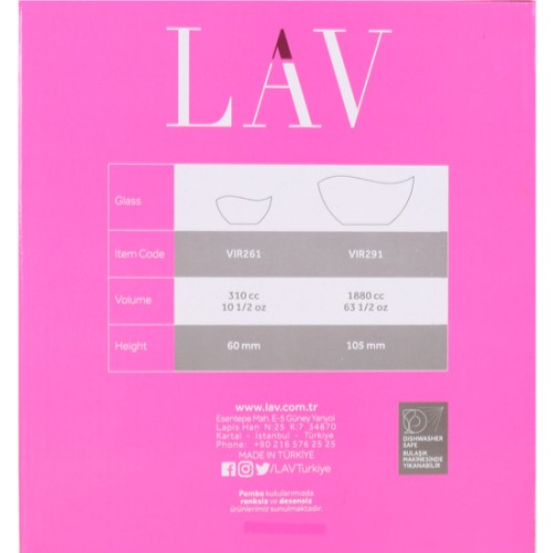 Set of 7 Salad Bowl 21cm and 6 Bowls 12cm Vira