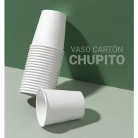 Set of 20 Bla Carton Shot Cups 50cc