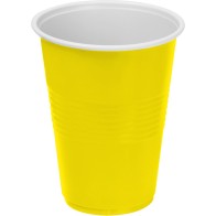 Set of 25 Bicolor Lemon-Blue Glasses 250ml Fun Party Drinkware