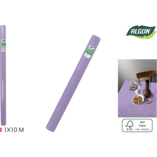 Rollo de Mantel Violeta para Comidas Elegantes