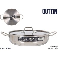 Cacerola Baja con Tapa 30cm - Ideal para Cocinar