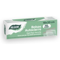 Set of 20 Autoclosable Bags 18x20cm Algon