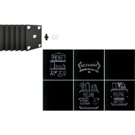 Pack de 6 pizarras 40x40cm