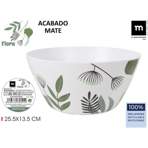 Ensaladera Mel. Flora - Solución Elegante para Servir