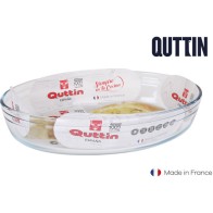 Oval Glass Dish 30x21cm 2.2L Quttin