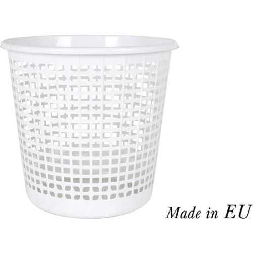 Office Trash Can 27x25.5cm Stylish White Design