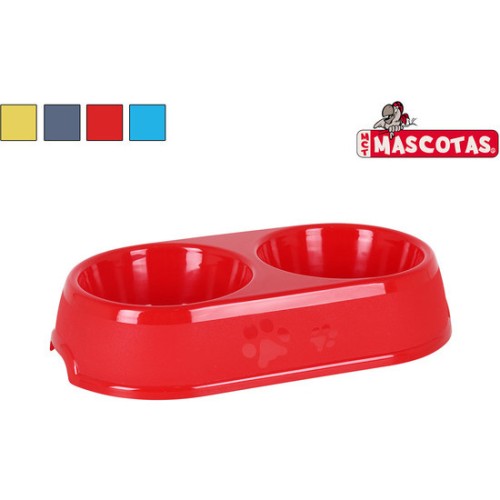 Medium Double Round Pet Feeder - Assorted Colors