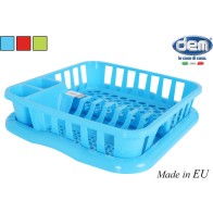 Dish Drainer with Tray 37x34.5x8cm Evan Assorted Colors