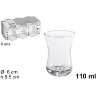 Pack of 6 Teacups 110ml