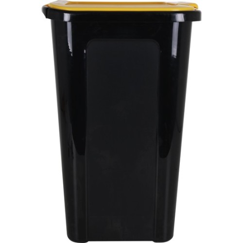 Coverline 44L Trash Can Black/Yellow Lid for Waste Management