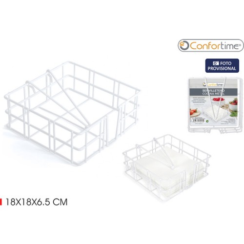 White Kitchen Napkin Holder Confortime