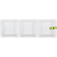 Bol Triple Blanco Juego de Servicio Elegante