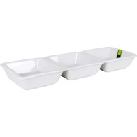 Bol Triple Blanco Juego de Servicio Elegante