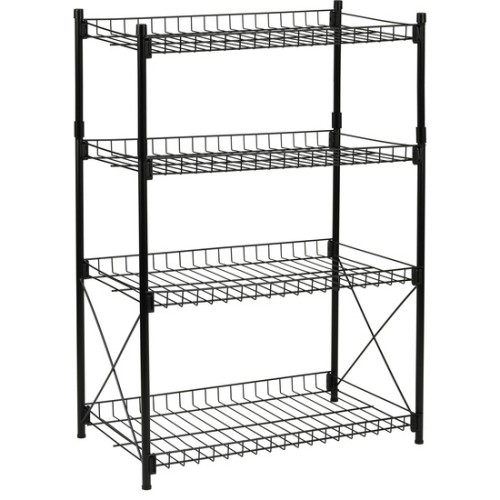 4-Tier Metal Shelf 52x34x86cm
