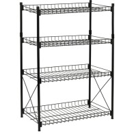 4-Tier Metal Shelf 52x34x86cm