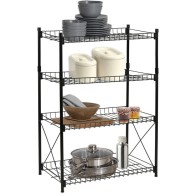 4-Tier Metal Shelf 52x34x86cm
