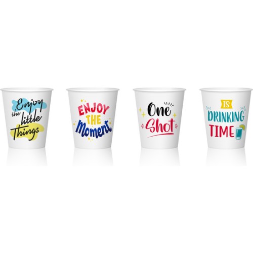 Set-20 Vaso Carton Chupito Fra.50cc Algon